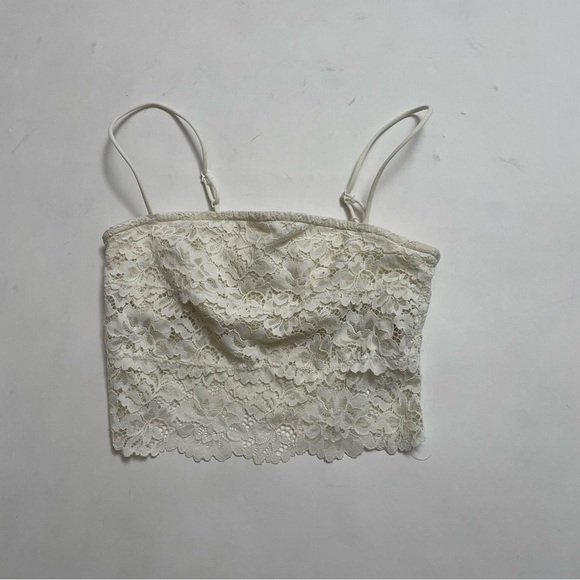 Urban Outfitters Other - URBAN OUTFITTERS OUT FROM UNDER adjustable cord strap lace bralette with lining